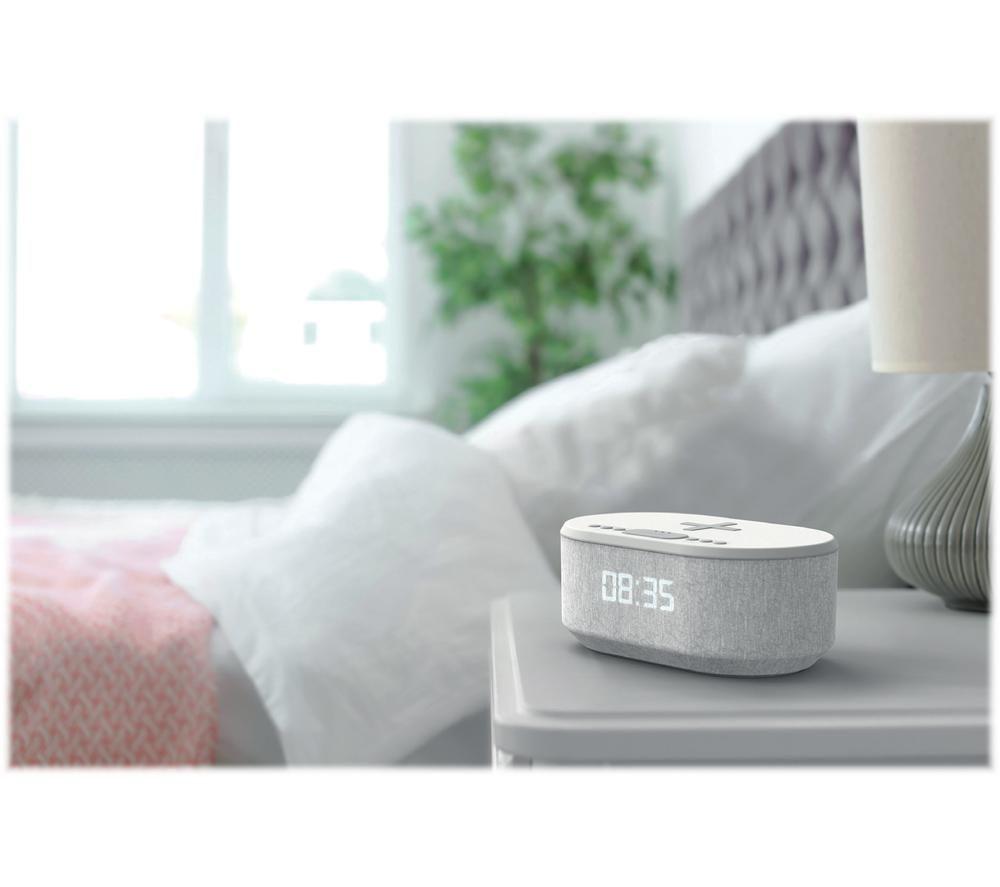 I-BOX Dawn 79224PI/03 FM Bluetooth Clock Radio - White image number 2 of 4