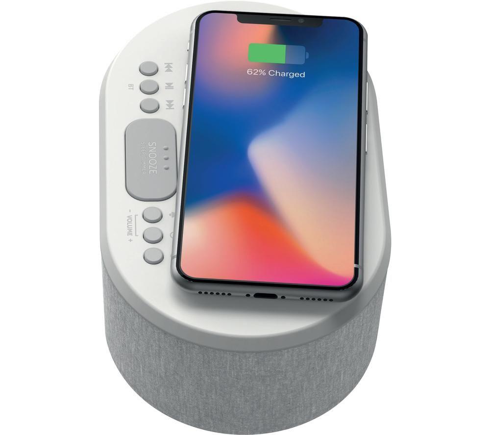 I-BOX Dawn 79224PI/03 FM Bluetooth Clock Radio - White image number 3 of 4