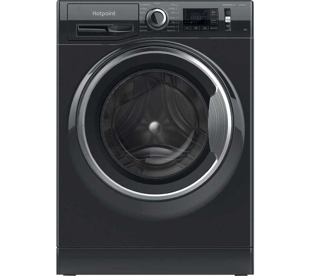 HOTPOINT ActiveCare NM11 946 BC A UK N 9 kg 1400 Spin Washing Machine - Black, Black