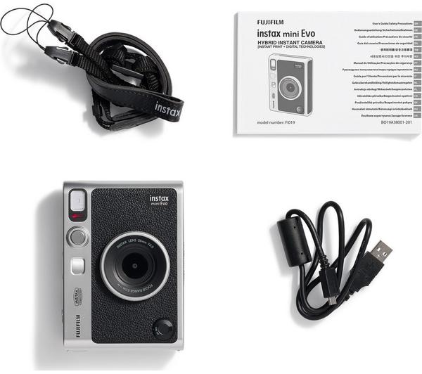 INSTAX mini Evo Digital Instant Camera - Black image number 3