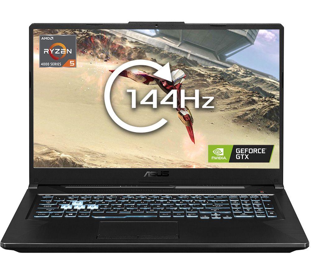 Image of ASUS TUF F17 17.3" Gaming Laptop - AMD Ryzen 5, GTX 1650, 512 GB SSD, Black