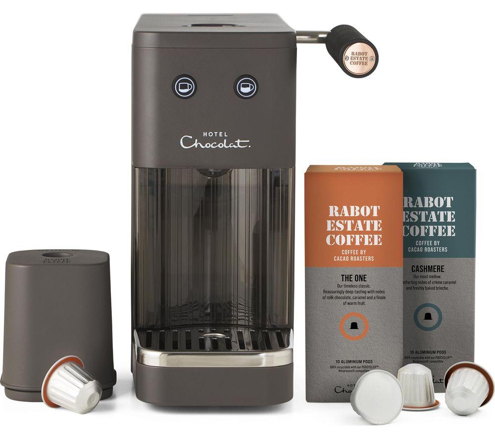 HOTEL CHOCOLAT Podster HC02 Coffee Machine Grey