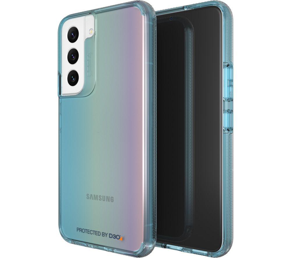 ZAGG Gear4 Milan D30 Protective Case for Samsung Galaxy S22+, Slim, Shockproof, Wireless Charging, (Aurora)