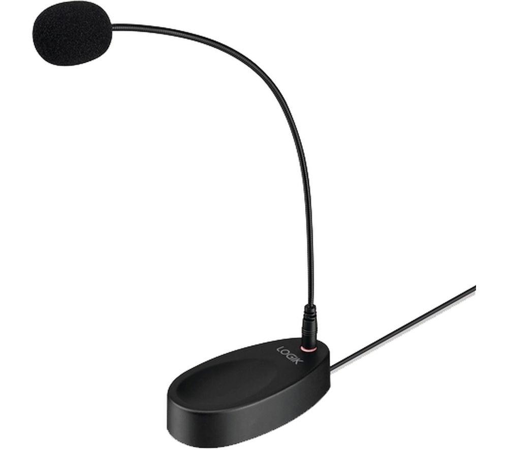 LOGIK LDMIC23 Desktop Microphone - Black, Black