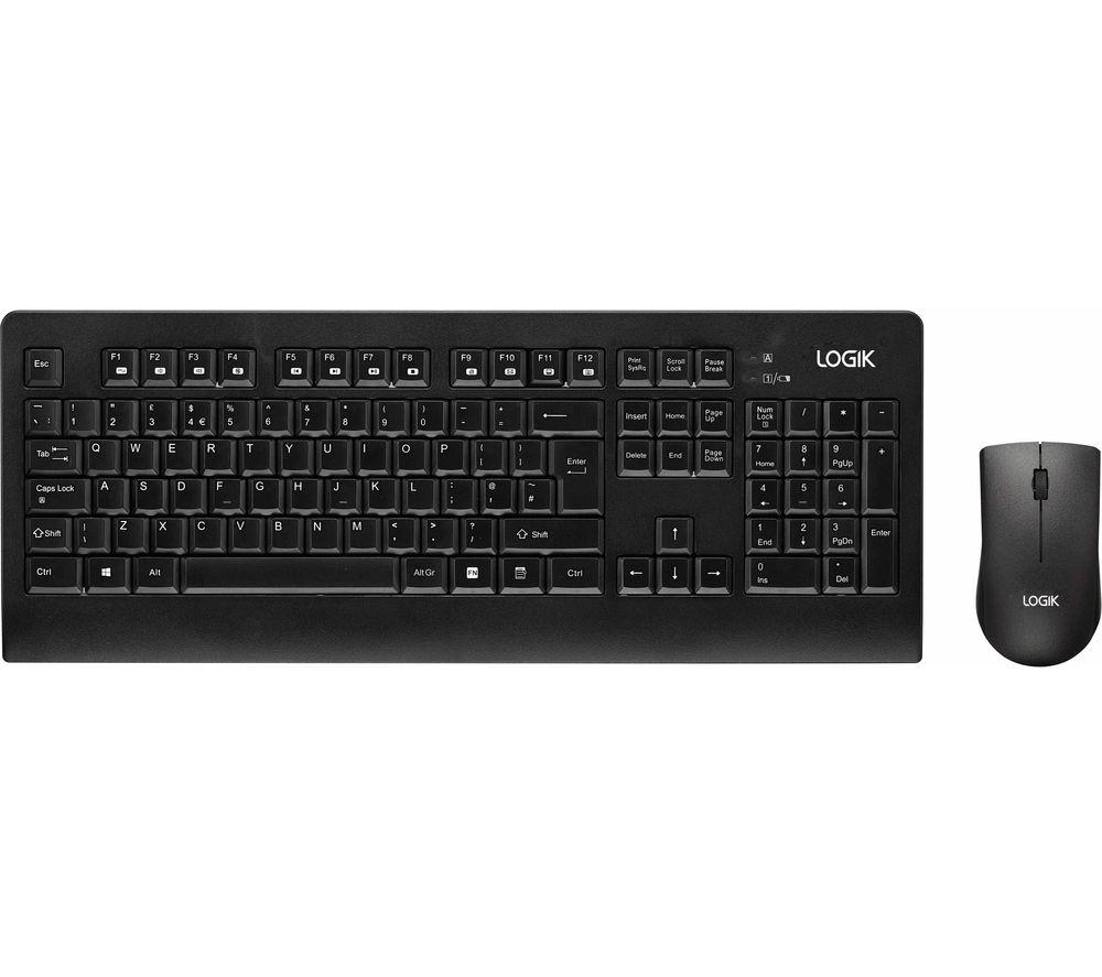 LOGIK LDESKWL23 Wireless Keyboard & Mouse Set