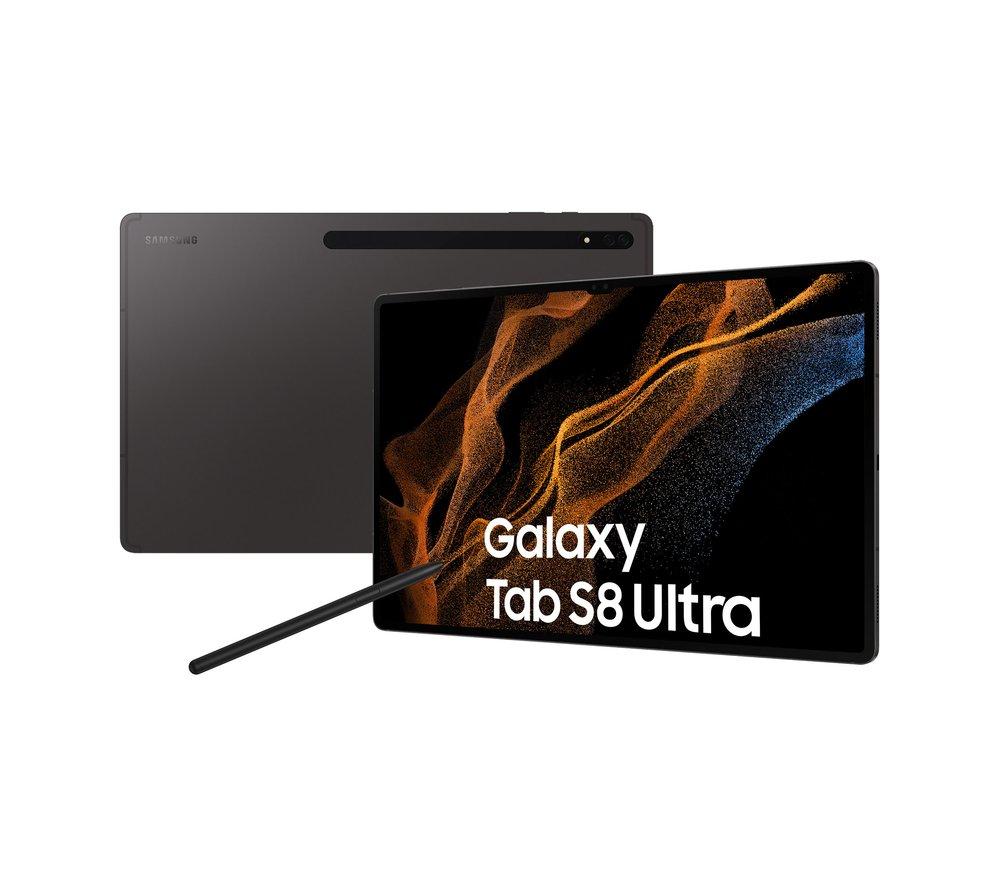 Image of Samsung Galaxy Tab S8 Ultra 14.6" Tablet - 512 GB, Graphite, Silver/Grey
