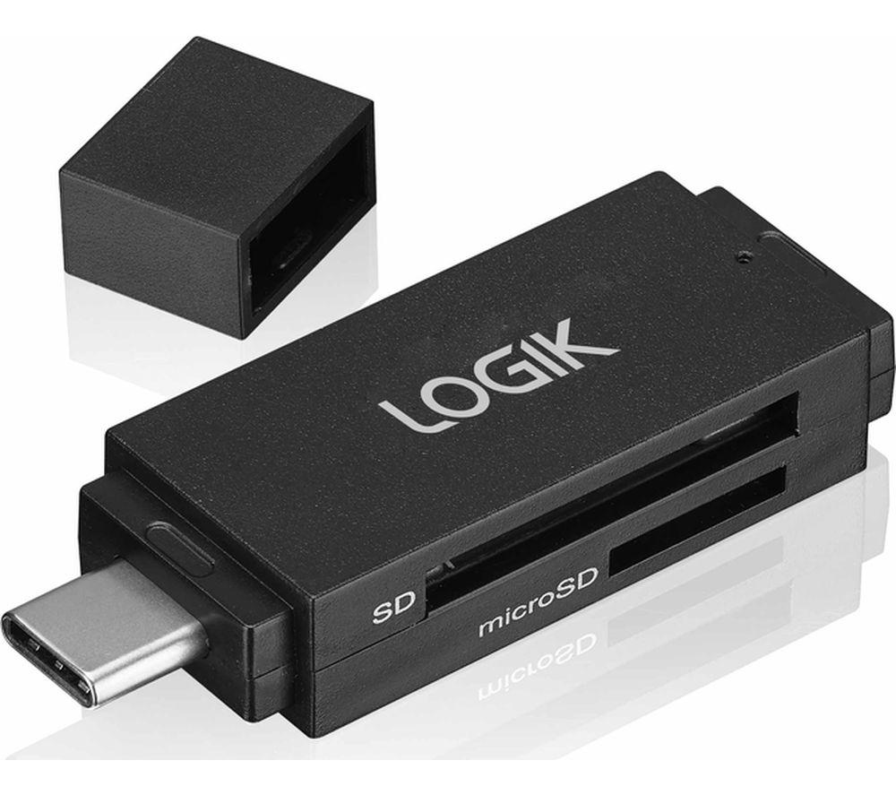 LOGIK LCRTPC23 USB Type-C Memory Card Reader
