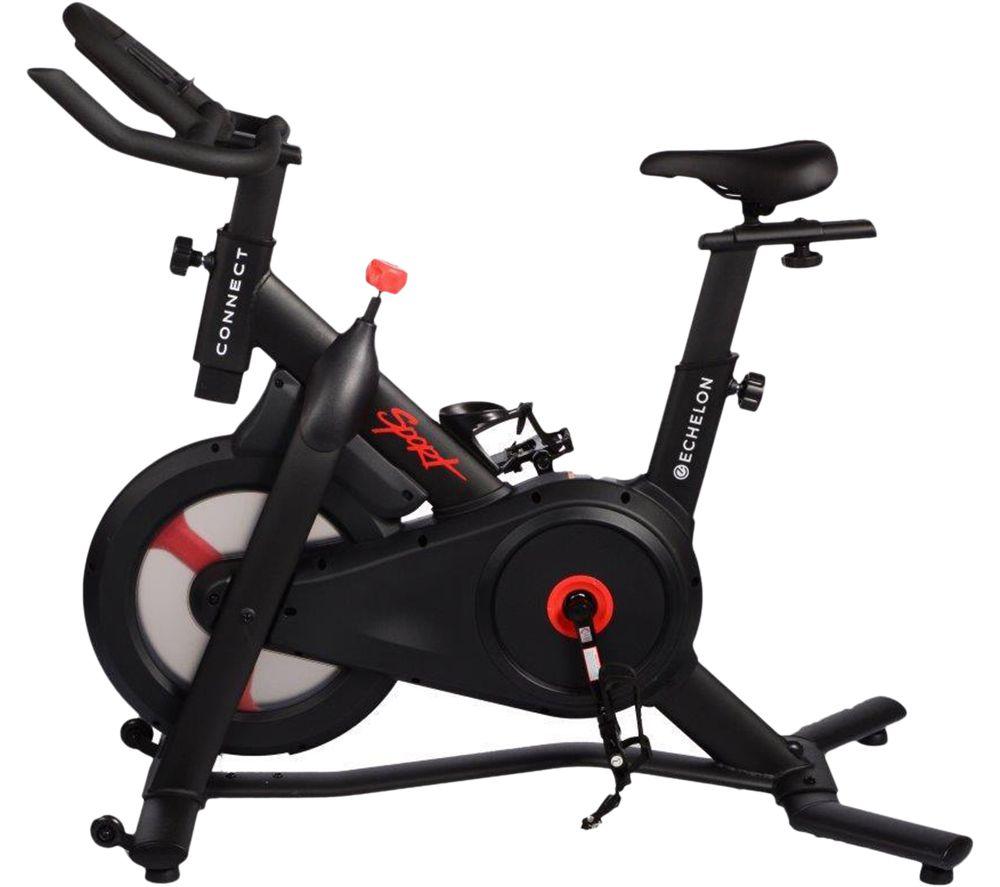 Image of ECHELON Sport Connect Smart Exercise Bike - Black & Red, Black,Red