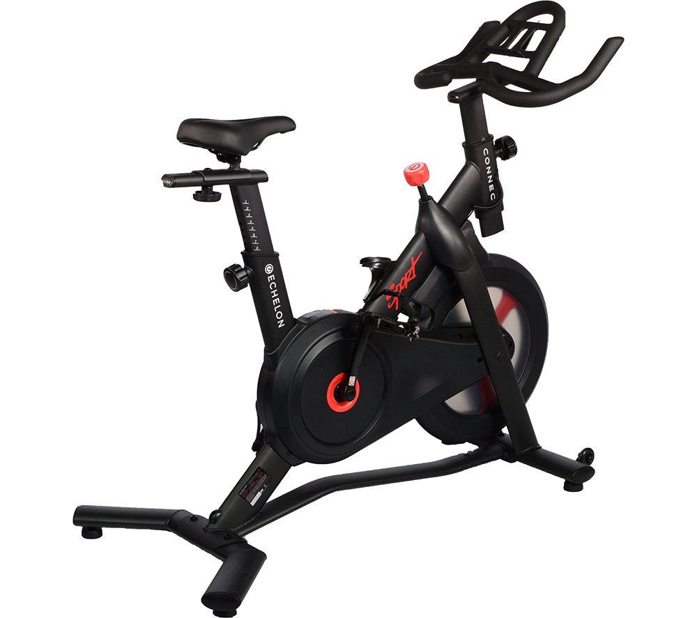 ECHELON Sport Connect Smart Bluetooth Exercise Bike Black Red