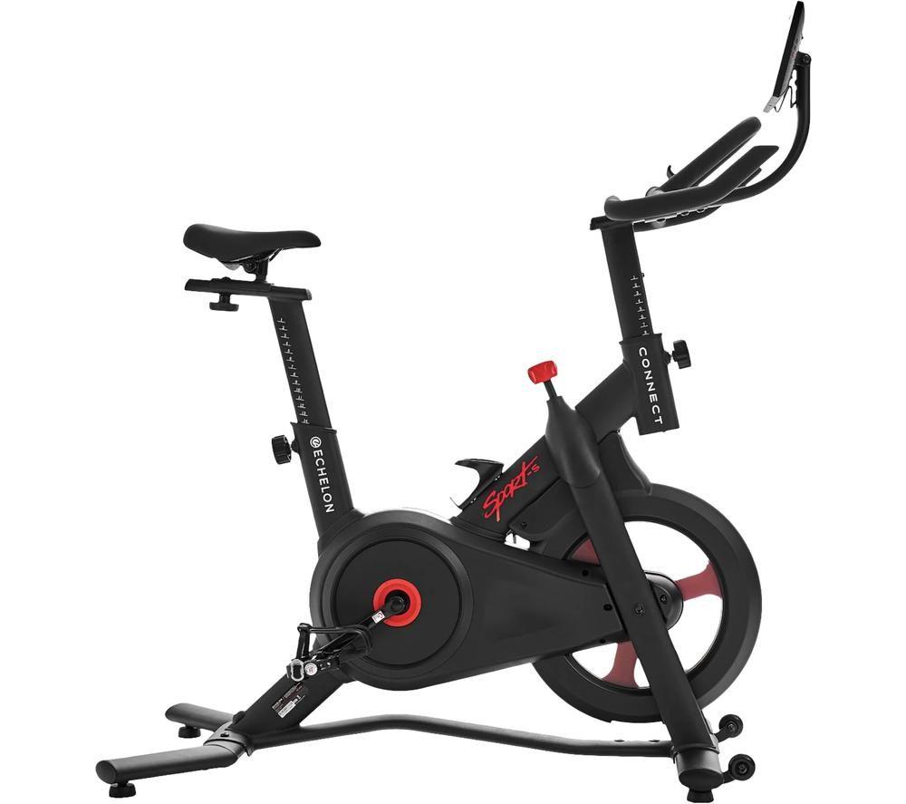 Image of ECHELON Sport-S Connect Smart Exercise Bike - Black & Red, Black,Red