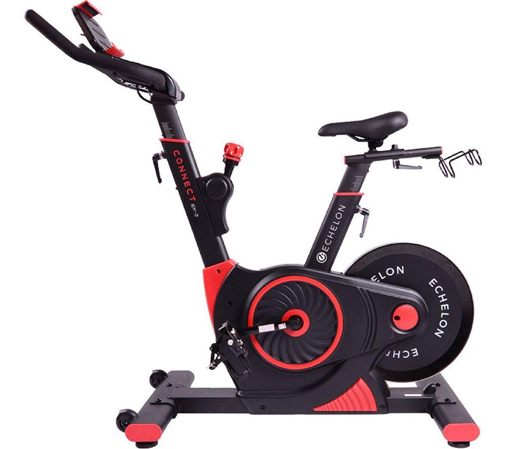 black and red exercise bike