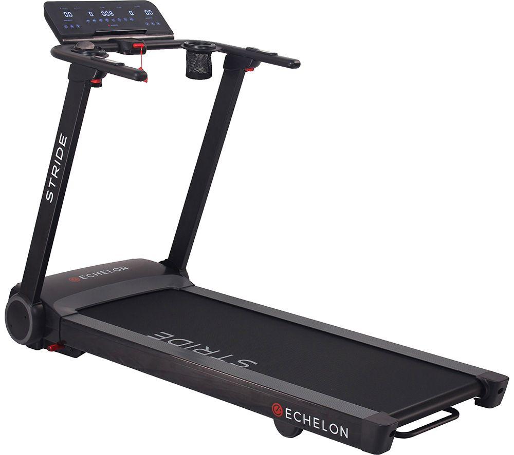 ECHELON Stride Smart Folding Treadmill - Black, Black