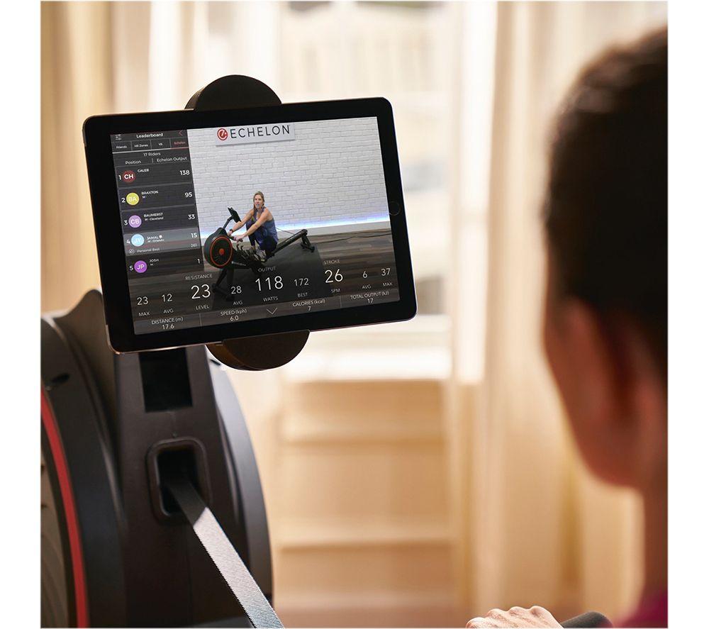ECHELON Smart Bluetooth Rowing Machine - Black & Red image number 4 of 7