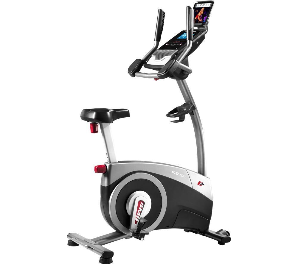 PROFORM 8.0 EX Smart Bluetooth Exercise Bike - Black & Silver, Silver/Grey,Black