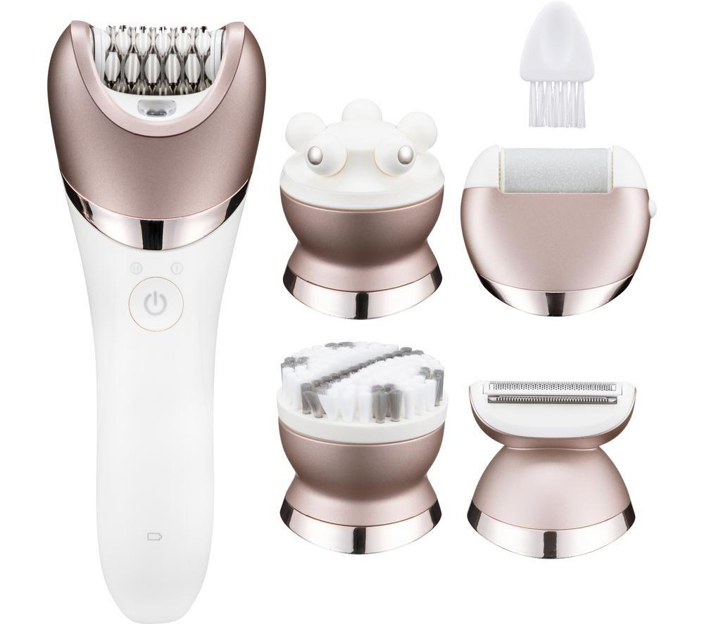 BE NEW LS-110 5-in-1 Epilator - White & Pink