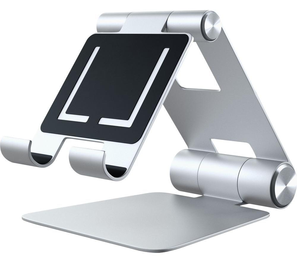 Image of SATECHI R1 Aluminium Tablet & Smartphone Stand - Silver, Silver/Grey