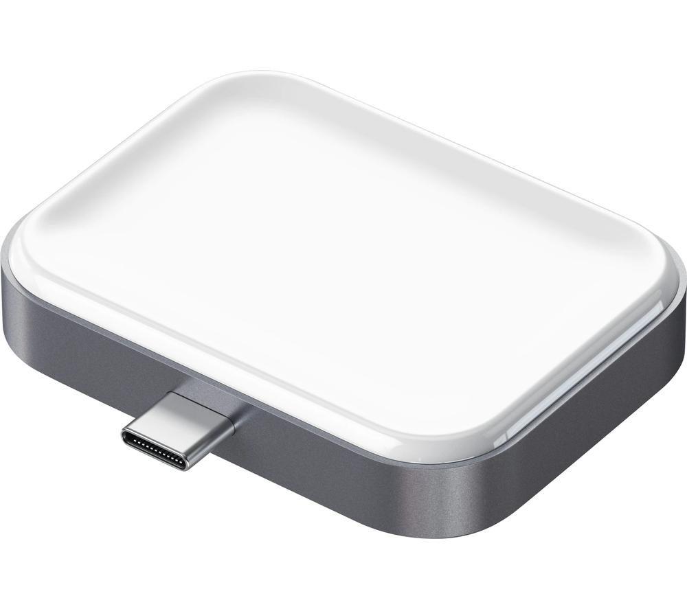 SATECHI ST-TCWCDM Wireless Charging Pad, Silver/Grey