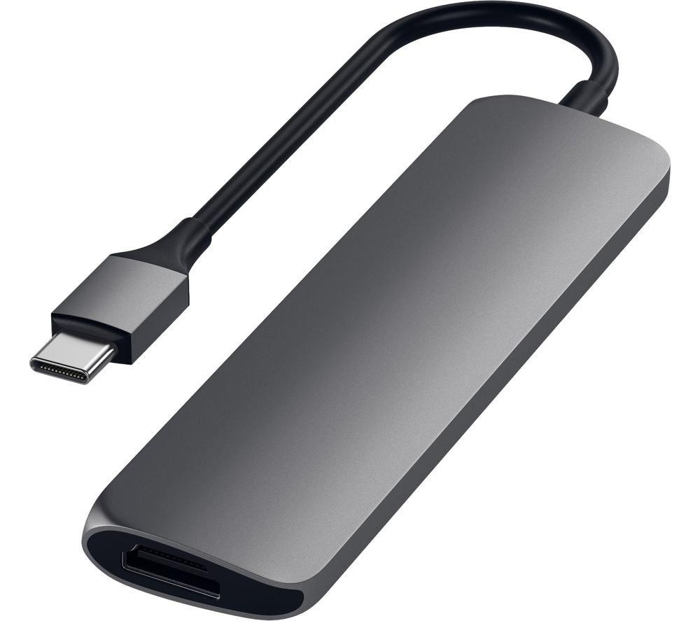 Satechi Slim Adapter V2 6-port USB Type-C Connection Hub - Space Grey