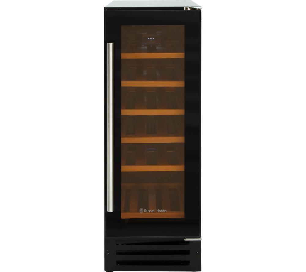 RUSSELL HOBBS RHBI18WC1 Wine Cooler – Black Glass, Black