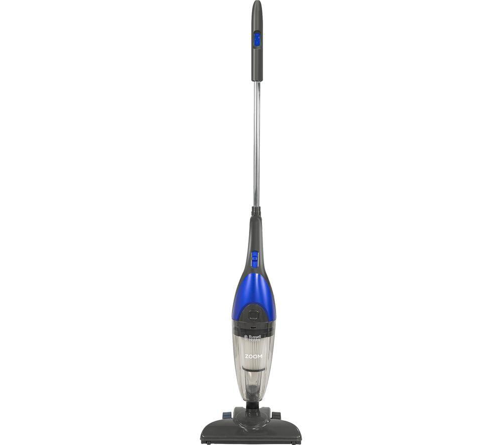 RUSSELL HOBBS Zoom 2-in-1 RHSV1001 Upright Bagless Vacuum Cleaner ? Grey & Blue, Blue,Silver/Grey