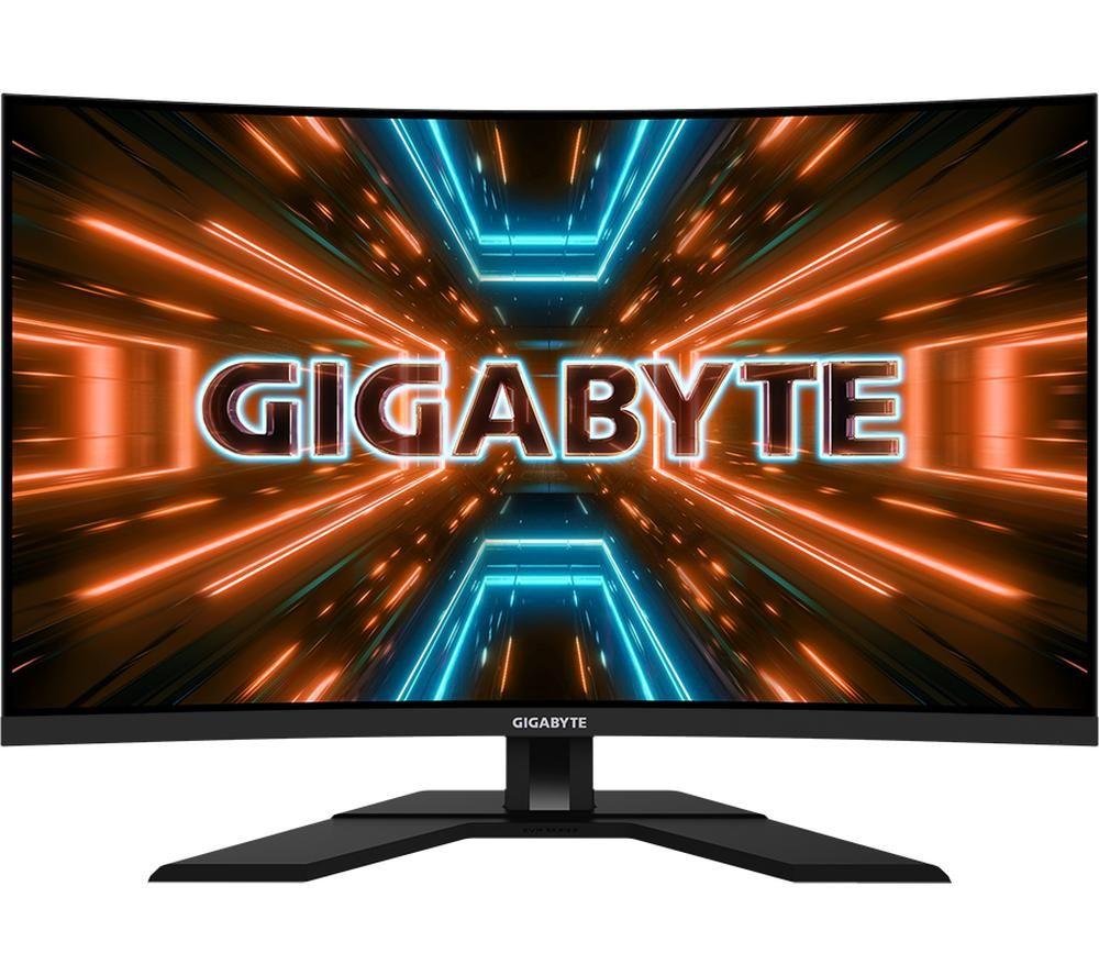 Image of GIGABYTE M32QC Quad HD 32" Curved IPS Gaming Monitor - Black, Black