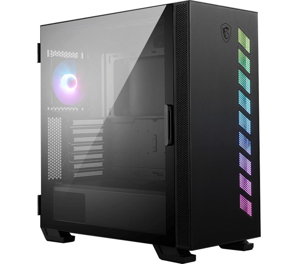 Image of MSI MAG Vampiric 300R E-ATX Mid-Tower PC Case - Black, Black