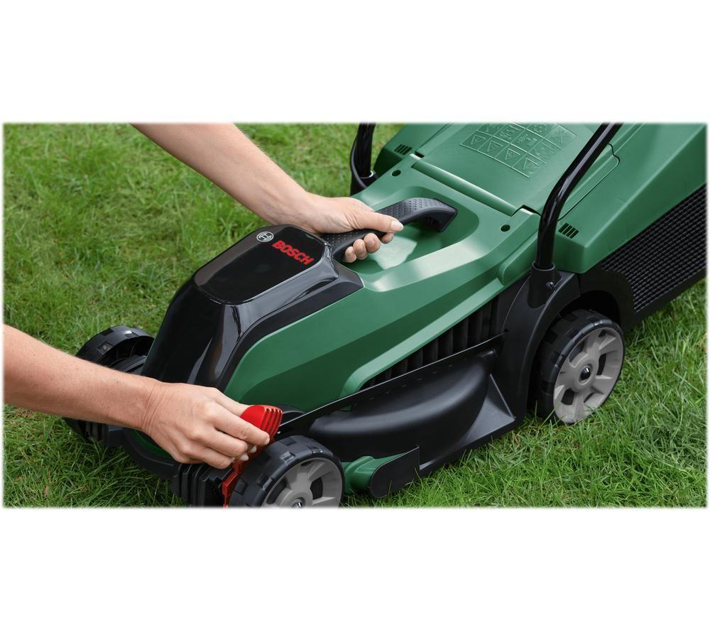 BOSCH CityMower 18 Cordless Rotary Lawn Mower - Green & Black image number 9 of 10