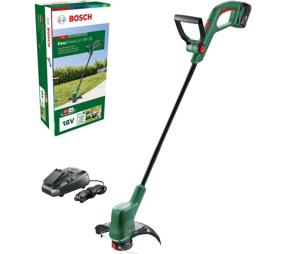 BOSCH EasyGrassCut 18V-26 Cordless Grass Trimmer with 1 battery - Green