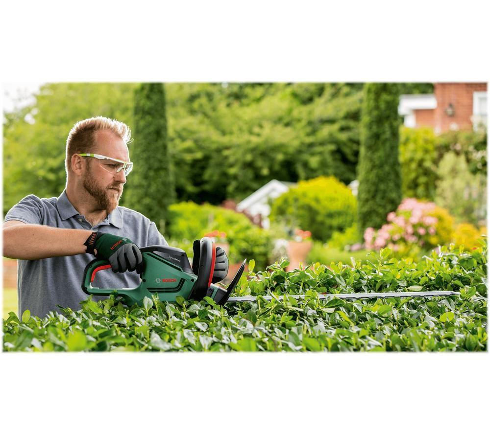 BOSCH UniversalHedgeCut 60 Hedge Trimmer - Black & Green image number 4 of 5