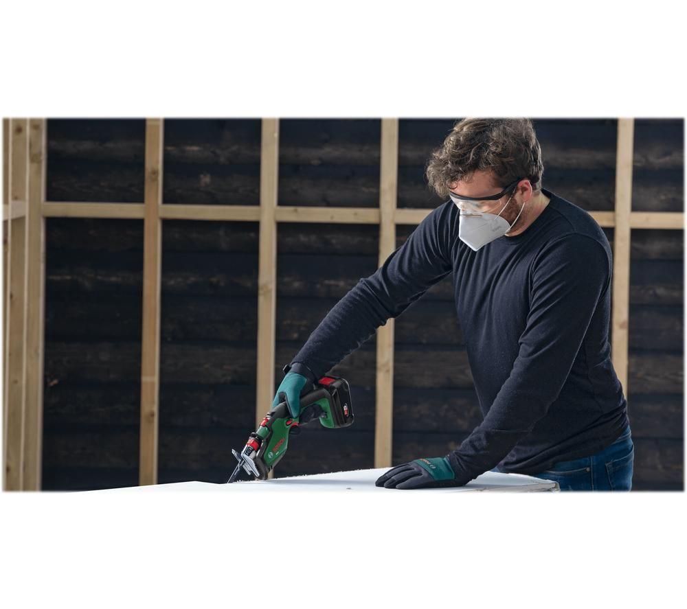 BOSCH KEO Cordless Garden Saw with 1 battery - Green & Black image number 6 of 9