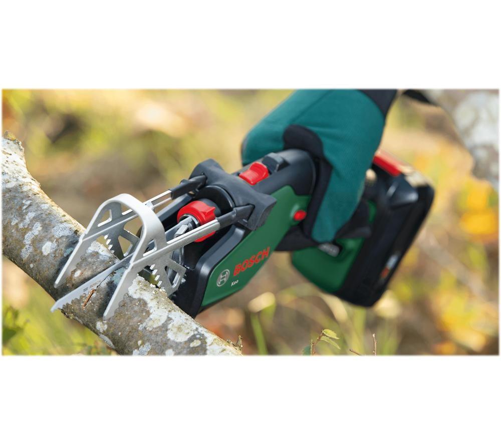 BOSCH KEO Cordless Garden Saw with 1 battery - Green & Black image number 8 of 9