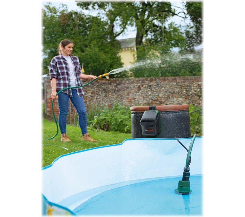 BOSCH GardenPump 18V-2000 Rainwater Pump with 1 Battery - Black & Green image number 3 of 3