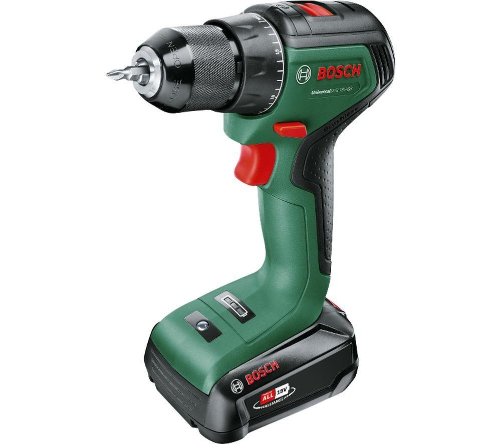 BOSCH UniversalDrill 18V-60 Cordless Drill Driver with 1 Battery