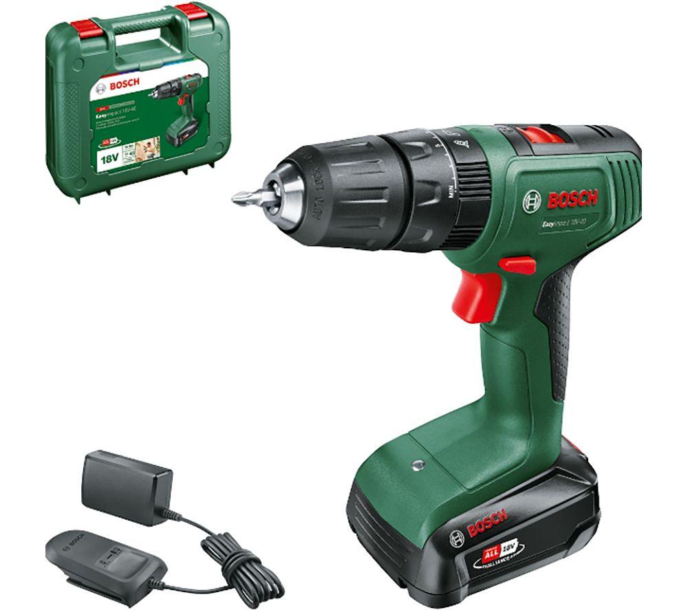 Image of BOSCH EasyImpact 18V-40 Cordless Drill Driver - Green & Black