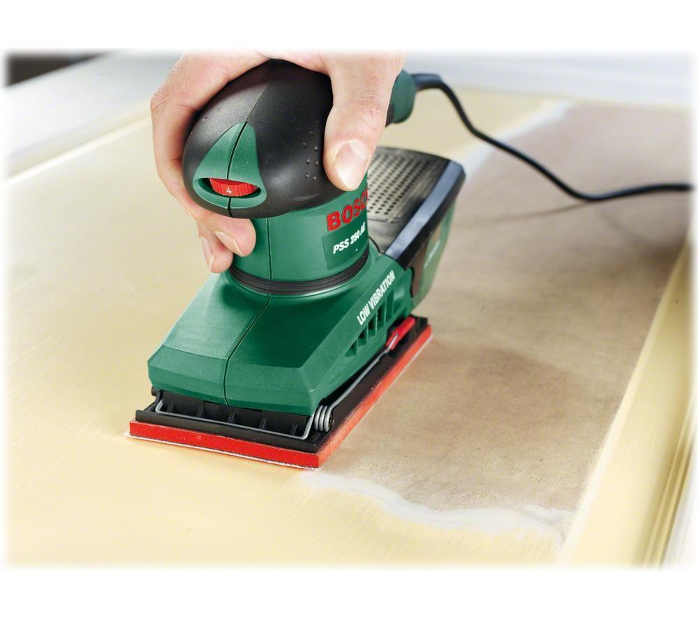 BOSCH PSS 250 AE Orbital Sander - Green & Black image number 2 of 3