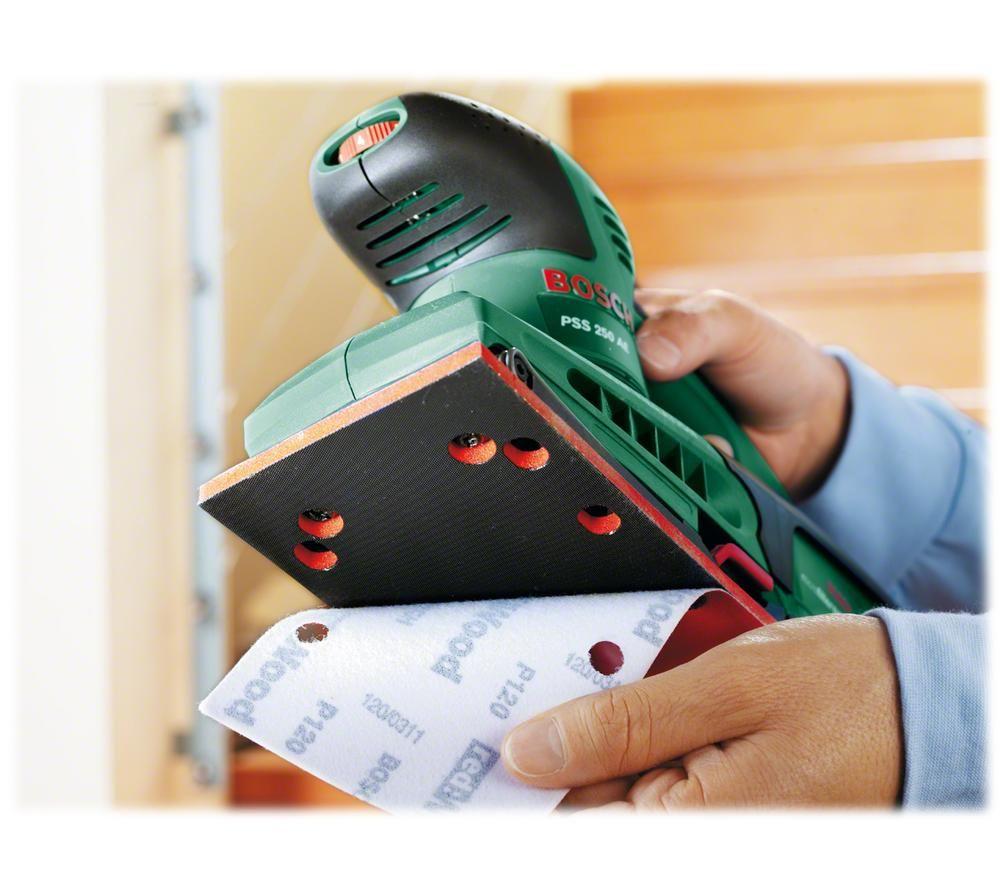 BOSCH PSS 250 AE Orbital Sander - Green & Black image number 3 of 3