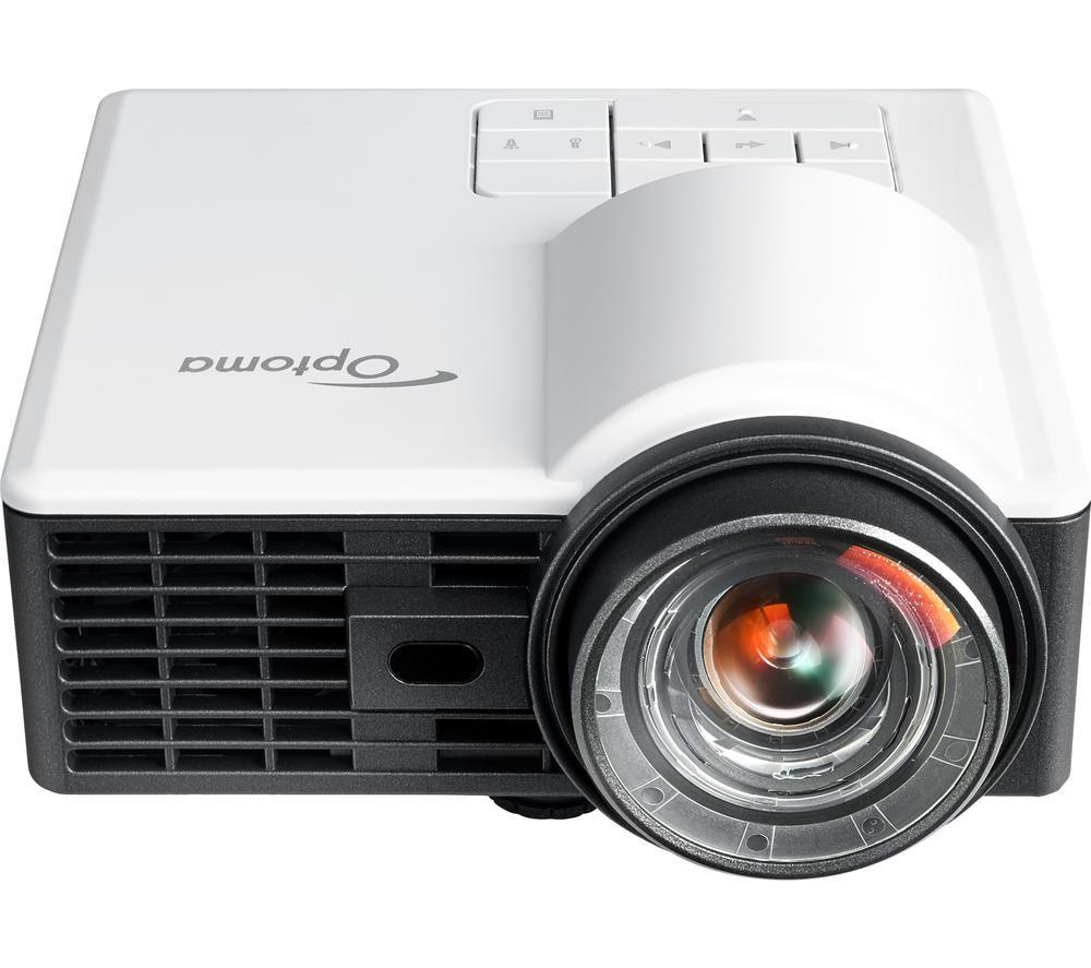 OPTOMA ML1050ST HD Ready Home Cinema Projector, Black,White