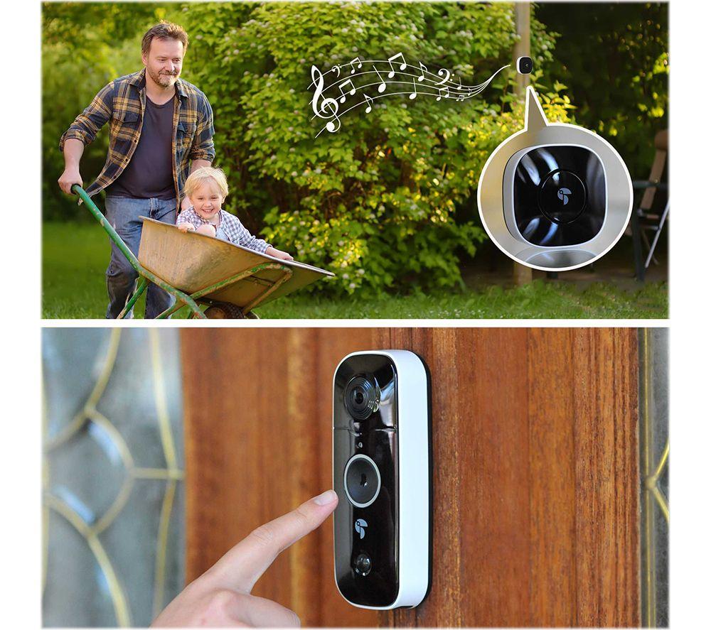 Camera doorbell with store chime