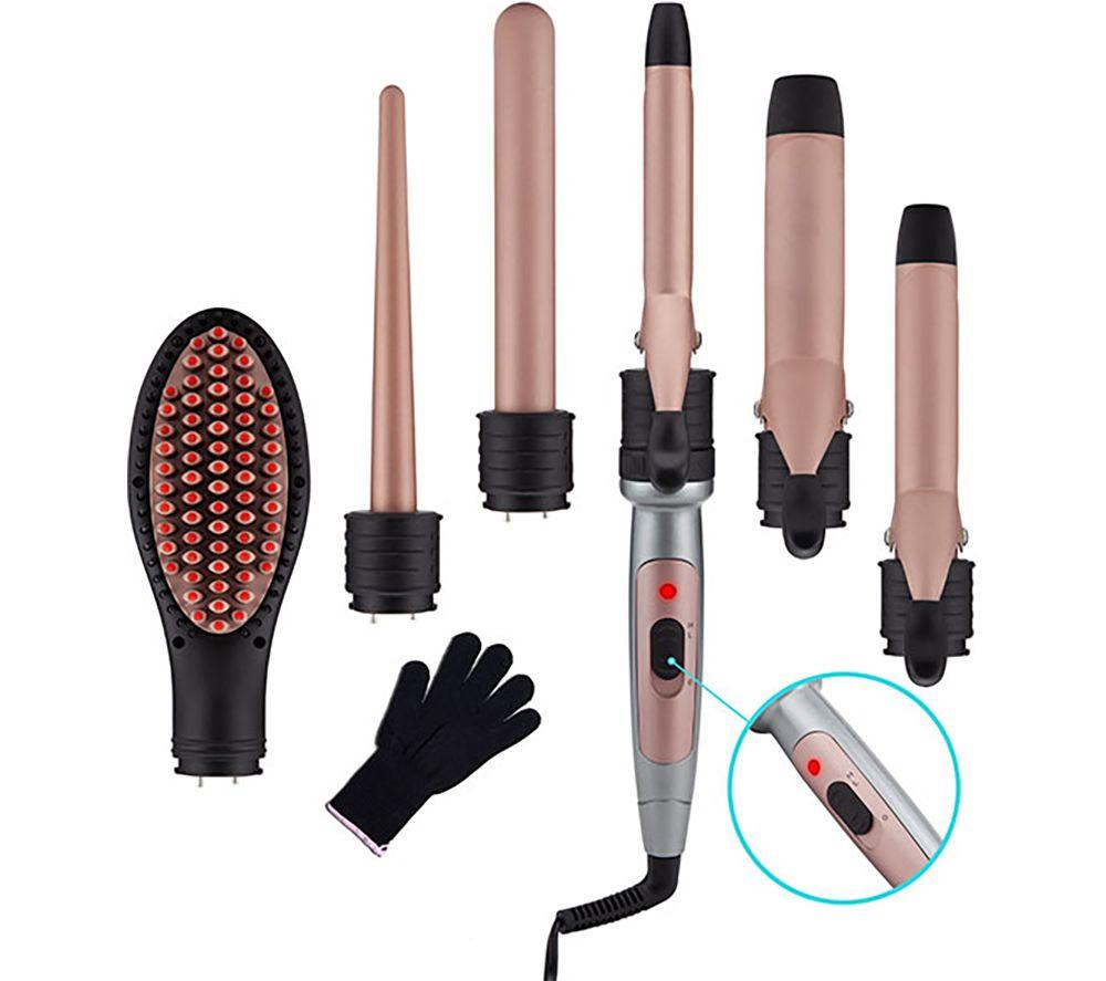 Be New 6 in 1 A5666 Hair Styler - Black & Rose Gold