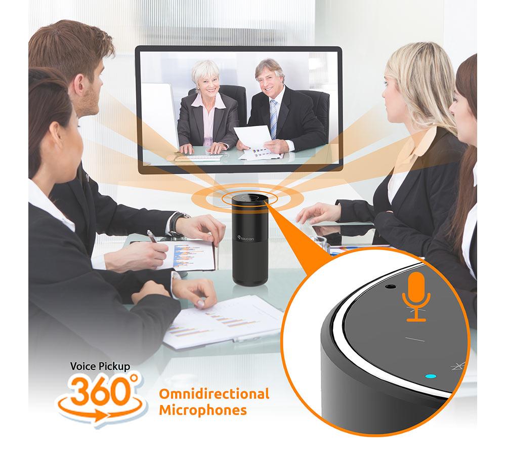 TOUCAN S100 Bluetooth Conference Speaker - Black image number 2 of 25