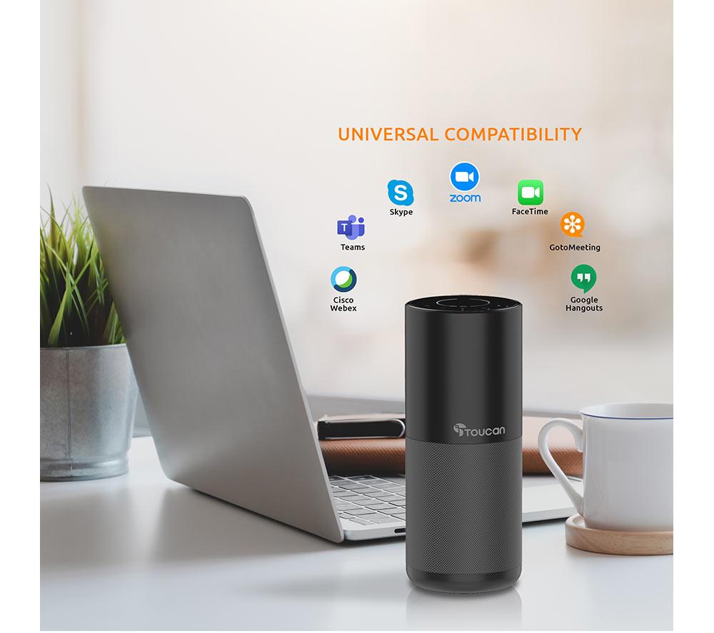 TOUCAN S100 Bluetooth Conference Speaker - Black image number 8 of 25