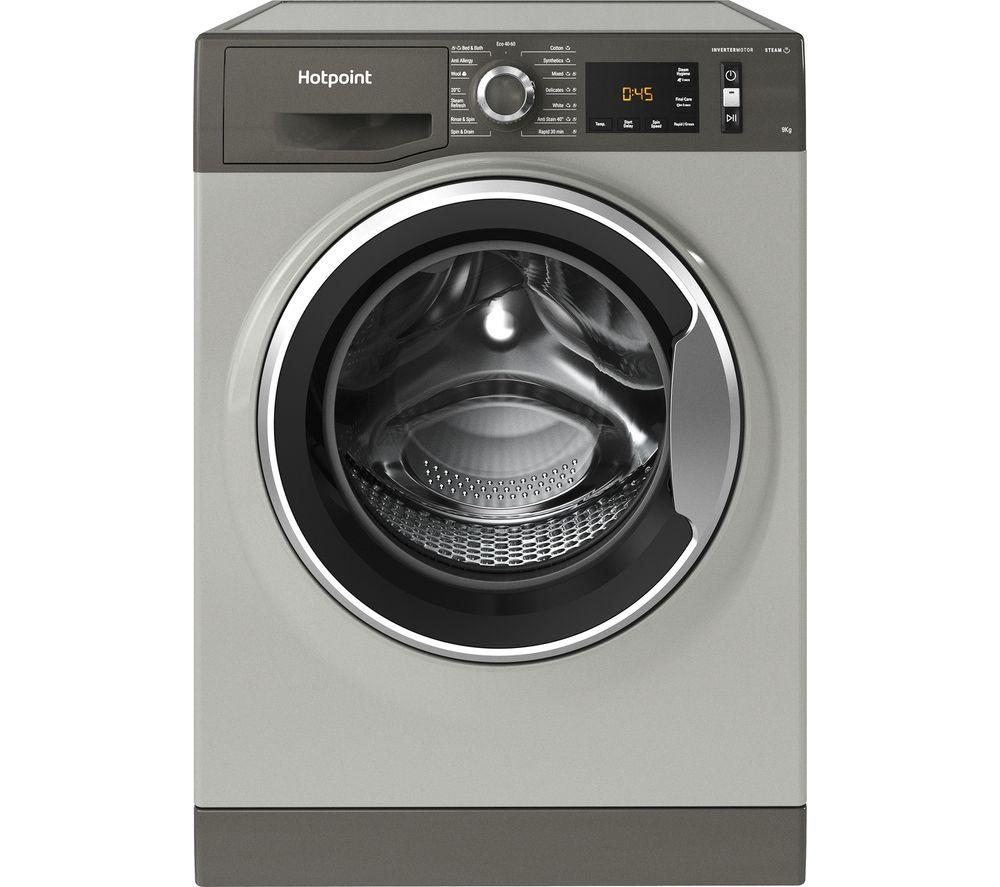 HOTPOINT ActiveCare NM11 946 GC A UK N 9 kg 1400 Spin Washing Machine - Graphite, Silver/Grey