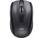 LOGIK L3BWLM23 Wireless Optical Mouse - Grey & Black