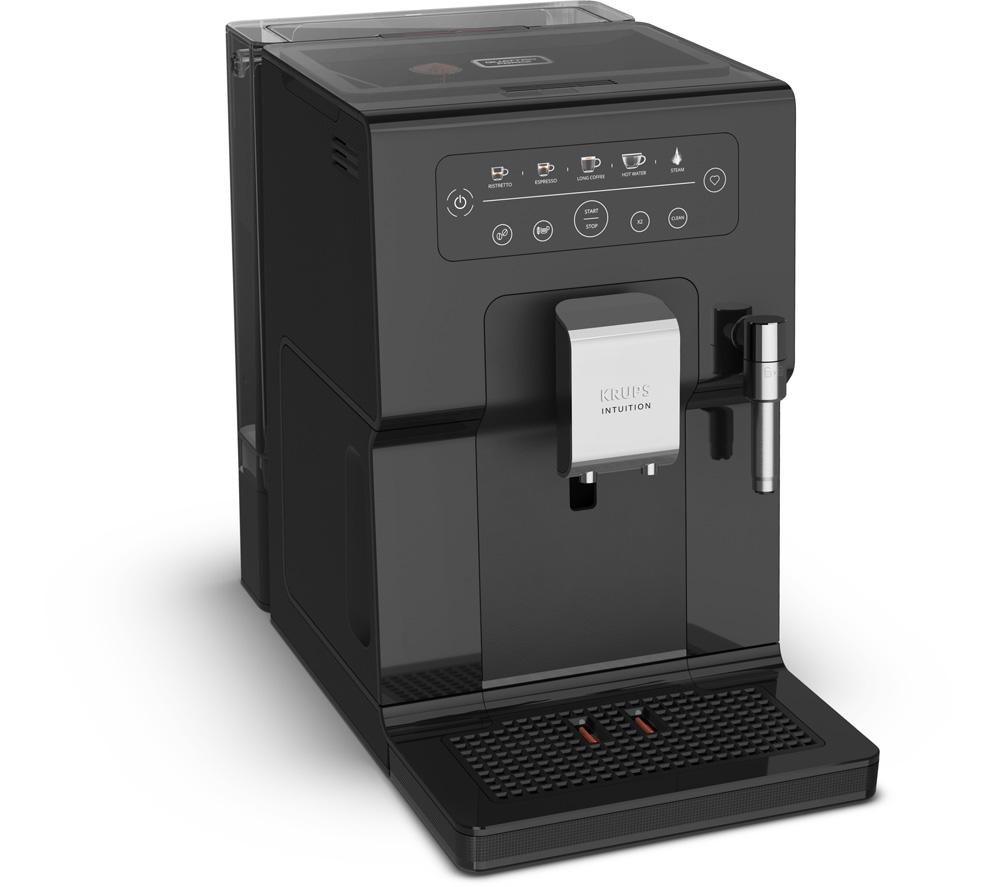 KRUPS Intuition Essential EA870840 Bean to Cup Coffee Machine - Black, Black
