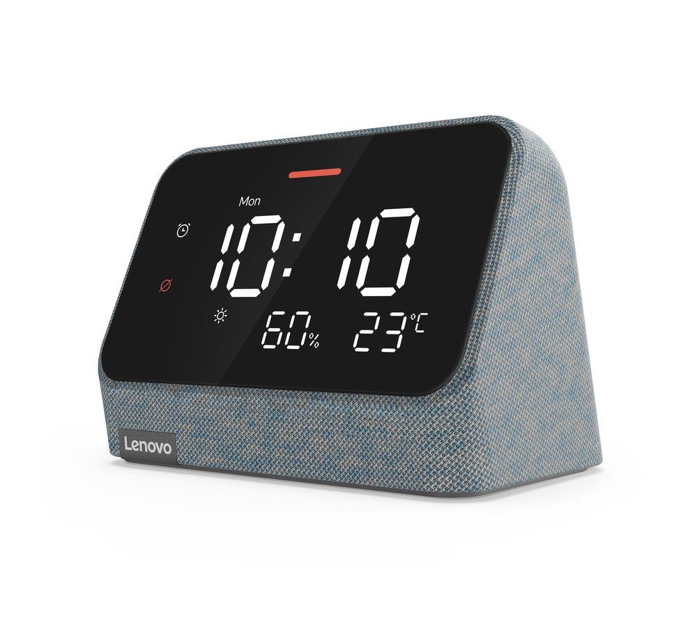LENOVO Smart Clock Essential with Alexa - Misty Blue