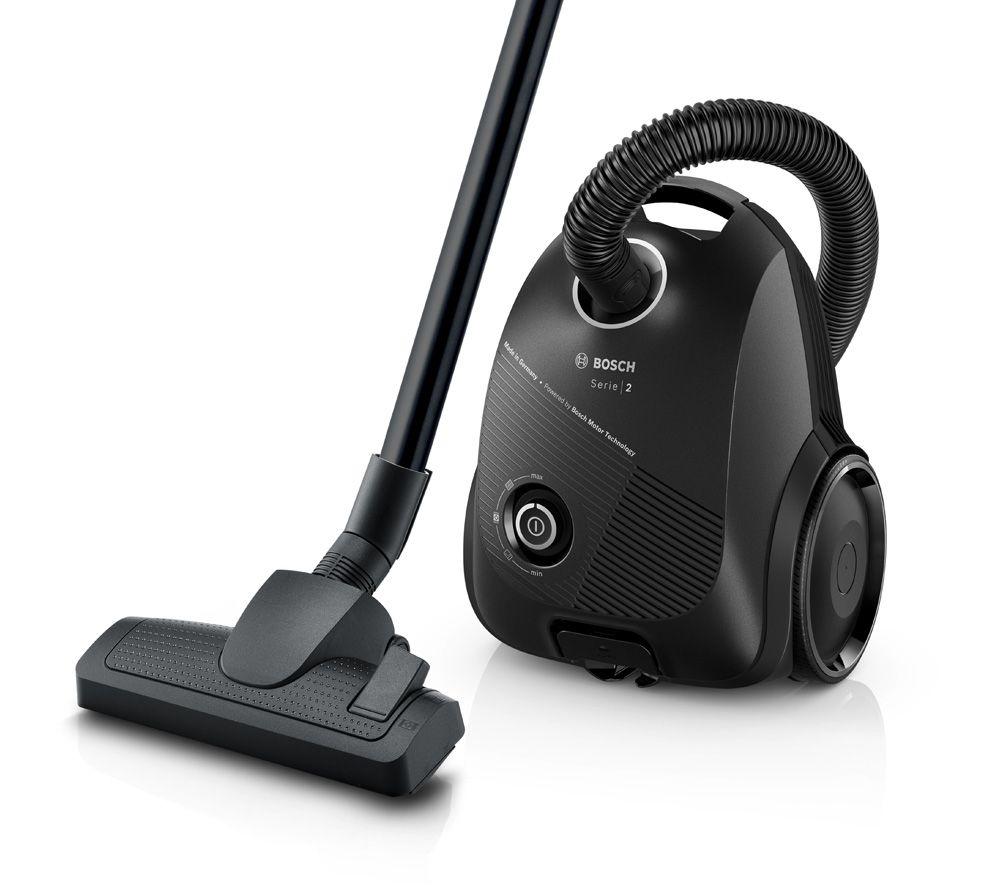 BOSCH Serie 2 ProEco BGBS2BA1GB Cylinder Bagged Vacuum Cleaner - Black, Black