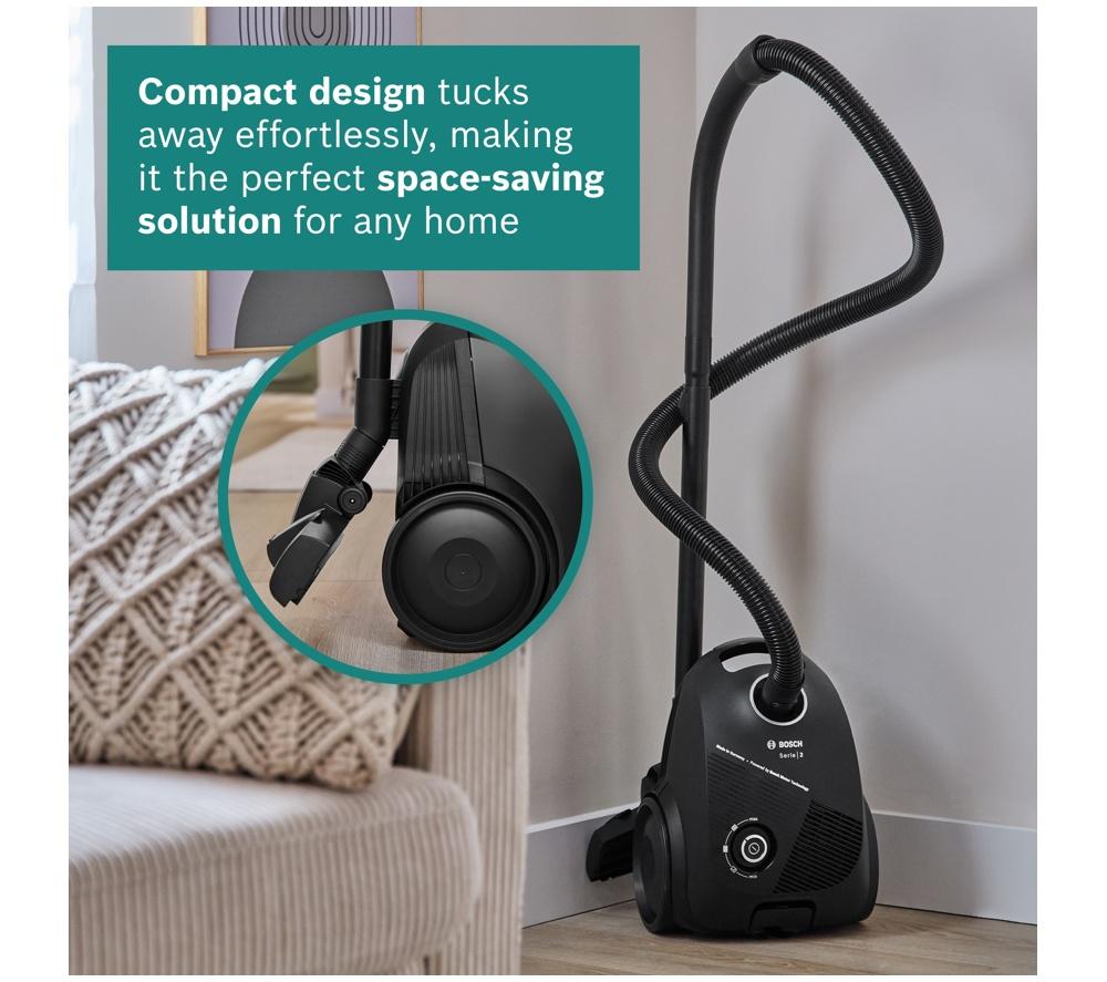 BOSCH Serie 2 ProEco BGBS2BA1GB Cylinder Bagged Vacuum Cleaner - Black image number 4 of 13