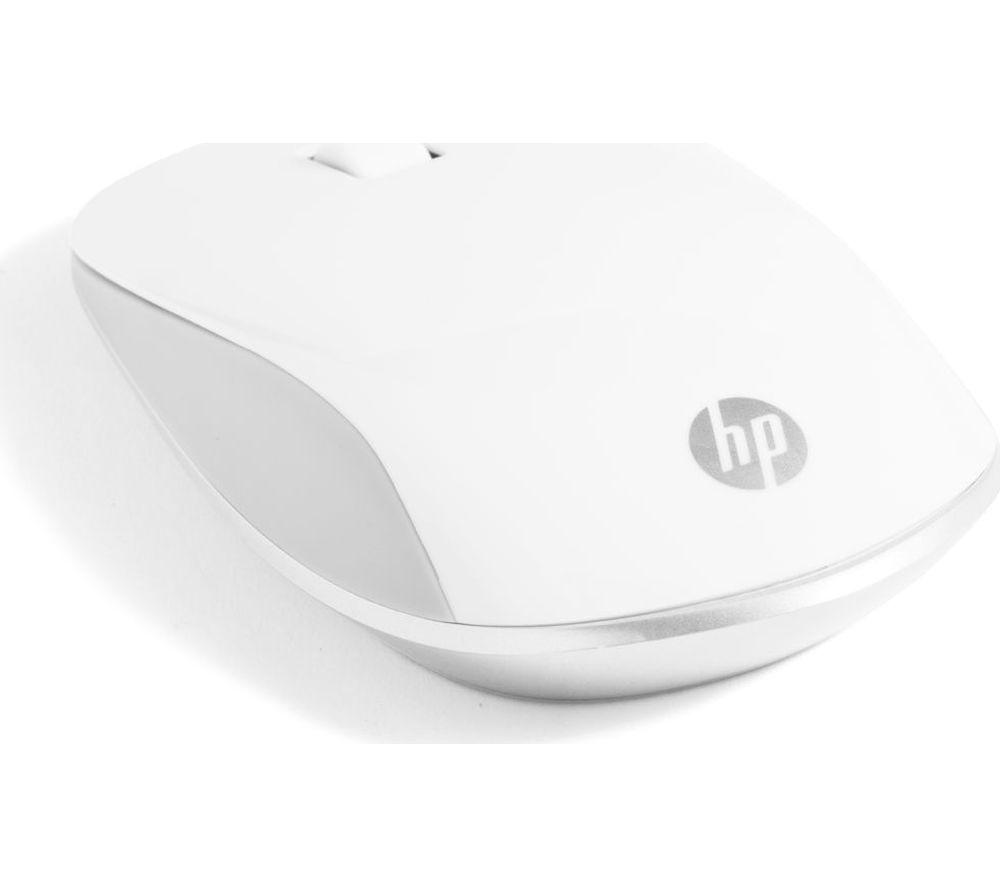 HP 410 Slim White Wireless Optical Mouse - White, White