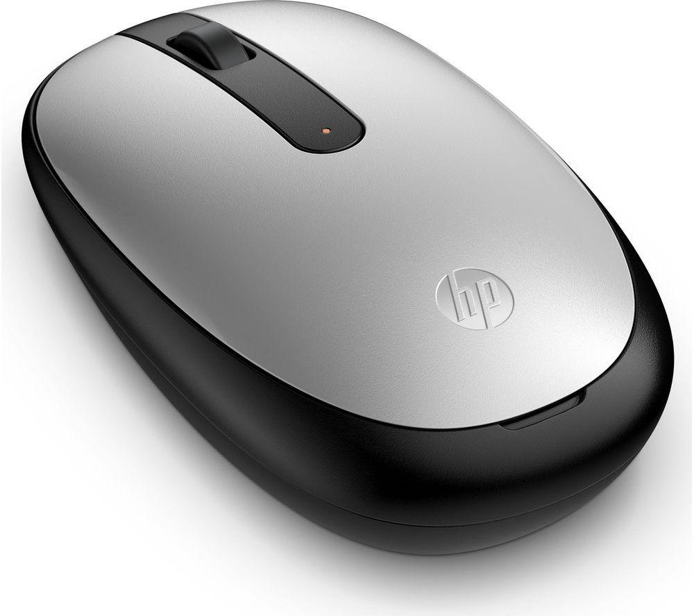 HP 240 Bluetooth Mouse, Silver, Bluetooth 5.1, Wireless, Precise Sensor, 1600 DPI Optical Mouse Sensor, Lightweight & Easy to Connect, AES technology, Silver