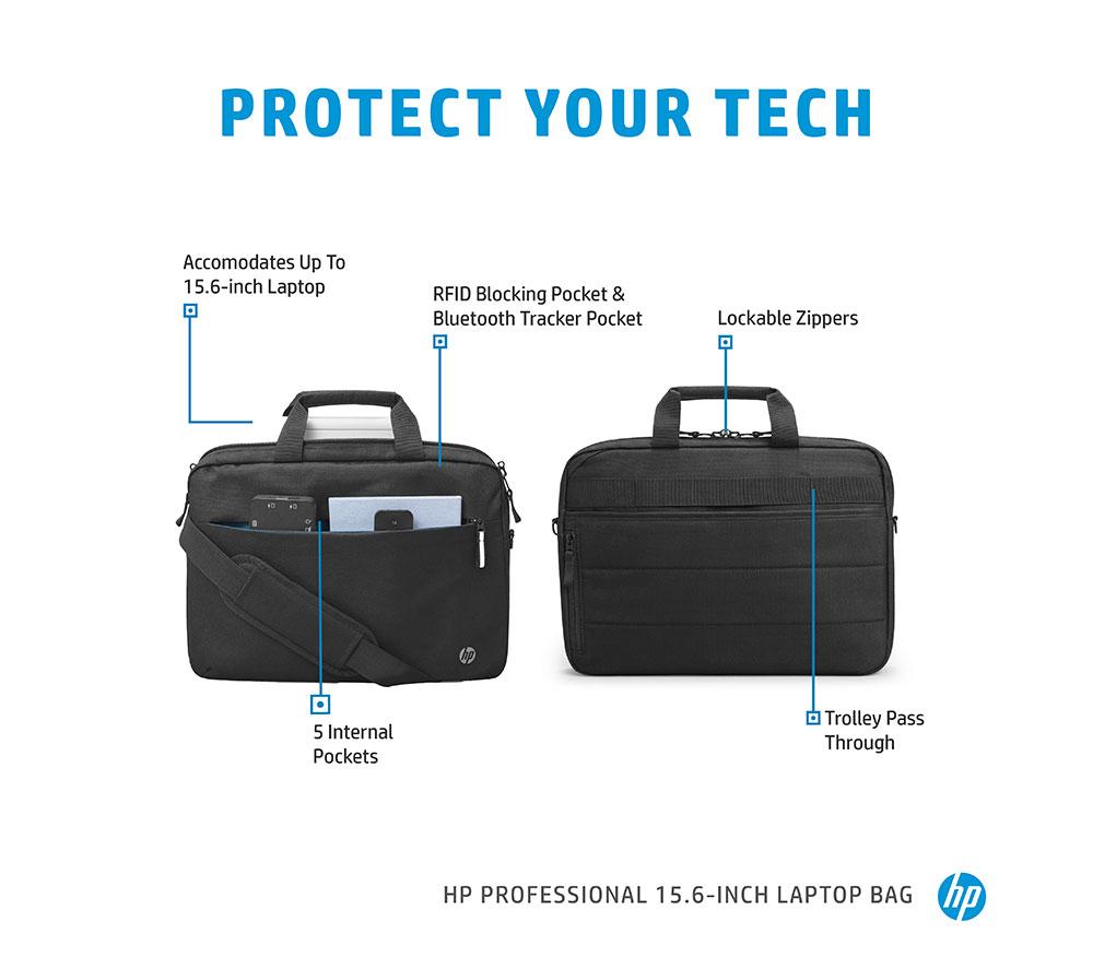 HP Professional 15.6 Laptop Case Black